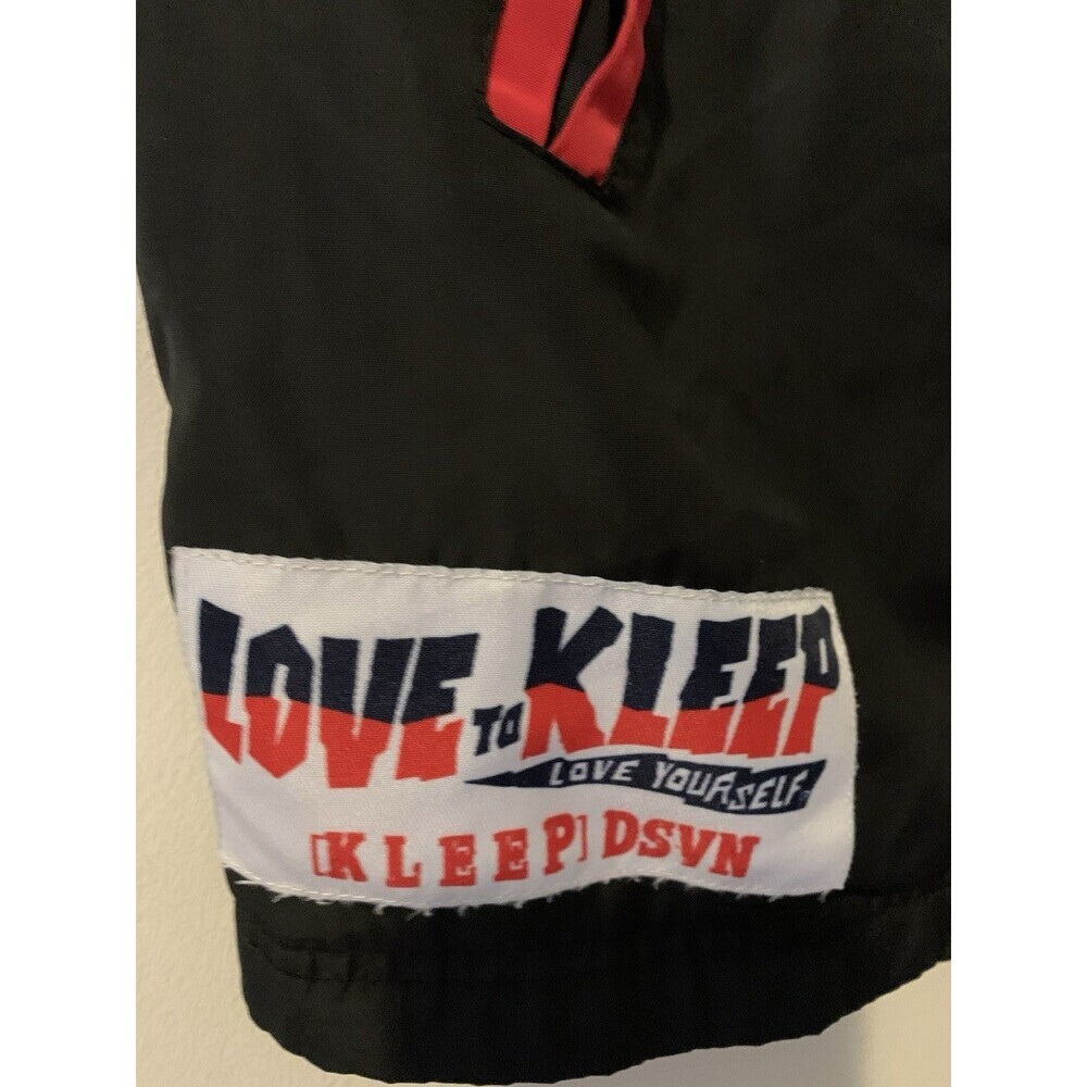 KLEEP PHRESH Mesh Lined Snap Up Short Sleeve Pocketed Polyester Shacket L BLACK - Picture 3 of 16